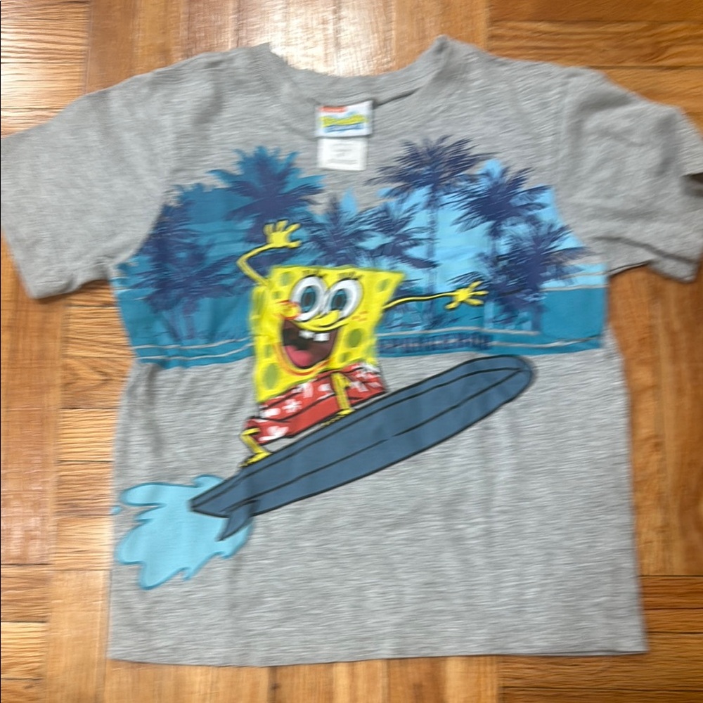 SpongeBob Nickelodeon Gray T-Shirt size 6